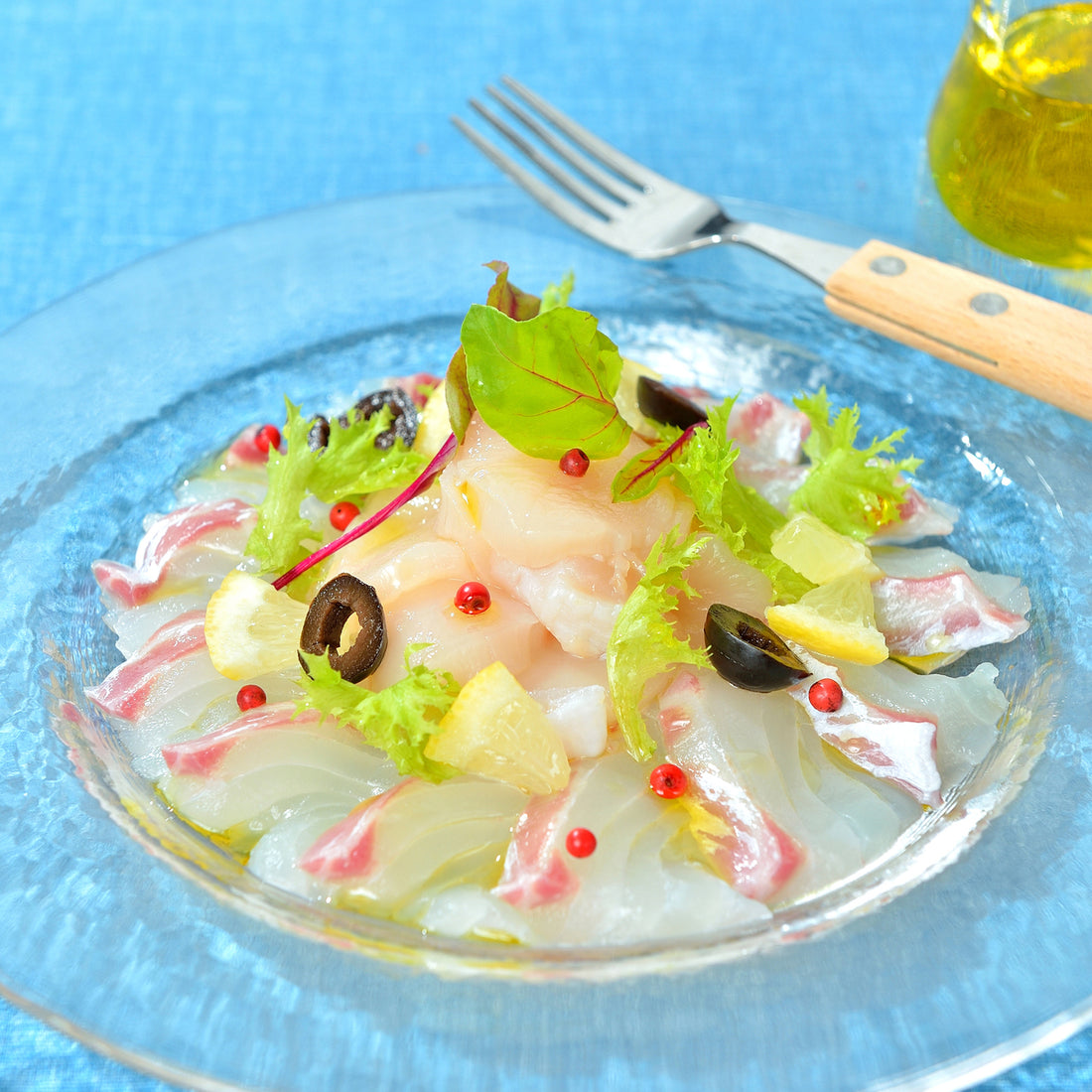 真鯛と帆立のカルパッチョ