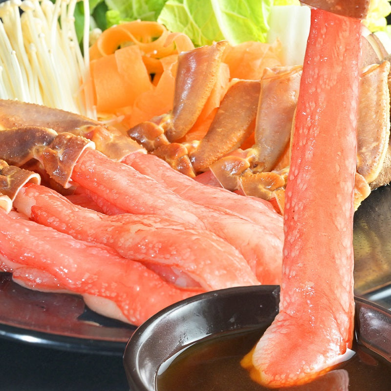 生ズワイガニ太脚!棒ポーション超特大 500g(12本 / 2-4人前)