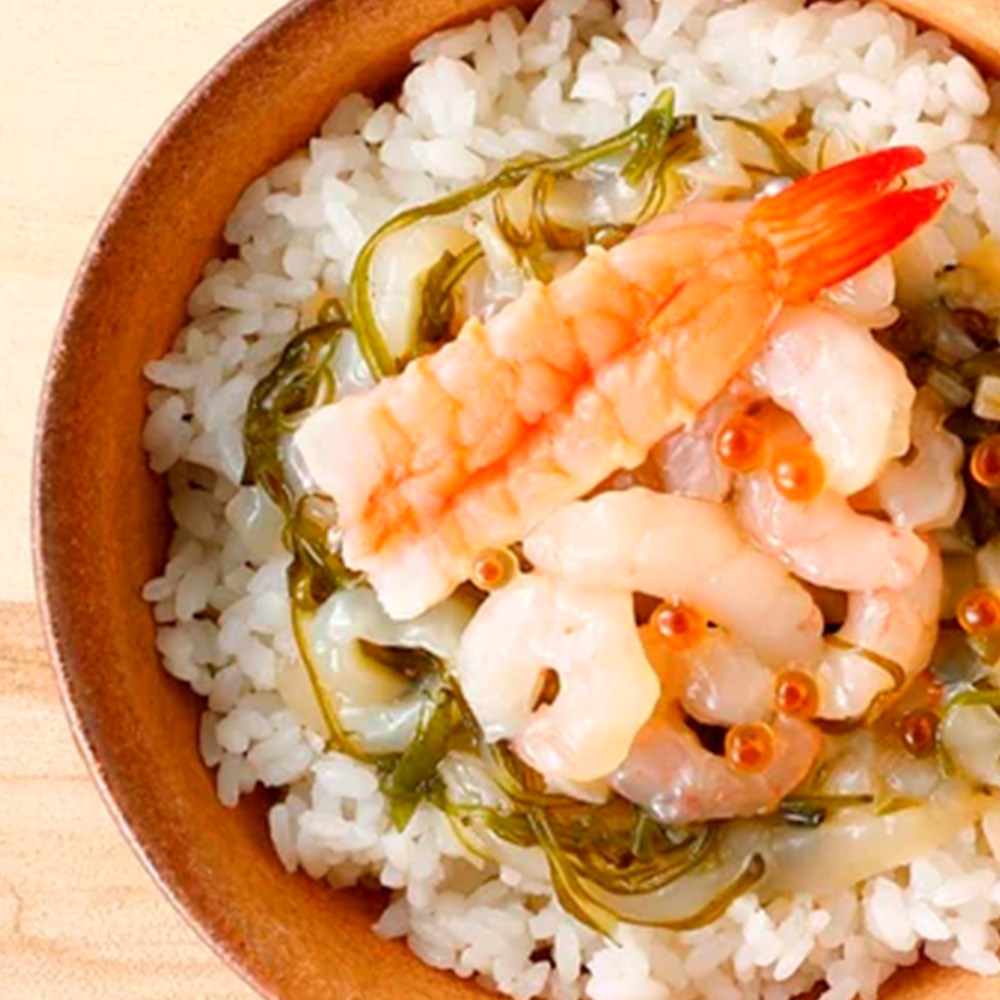 海鮮丼:エビ 100g