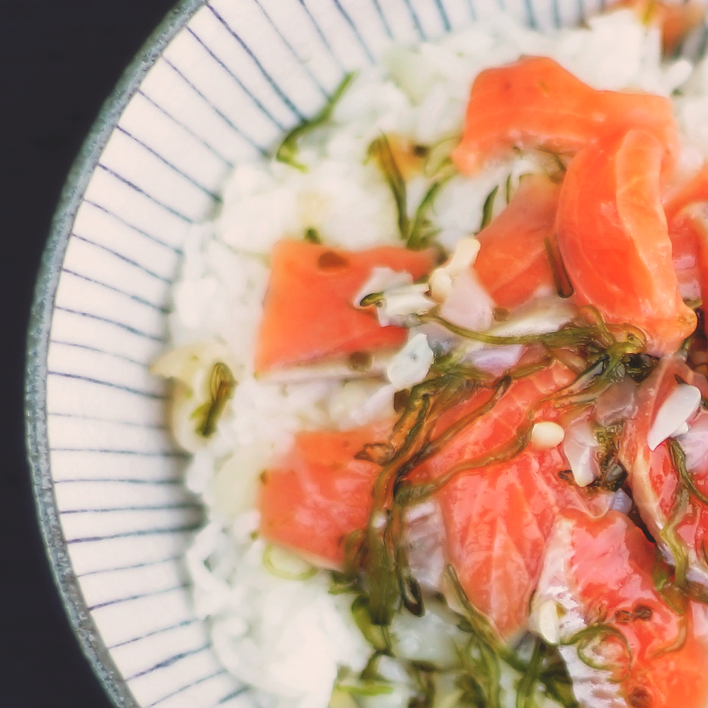 海鮮丼:銀鮭 100g