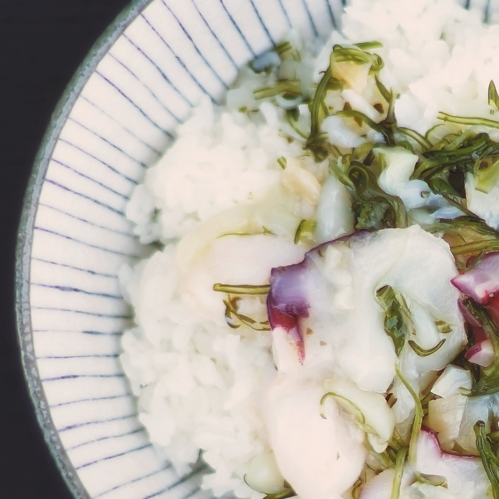 海鮮丼：タコ 100g